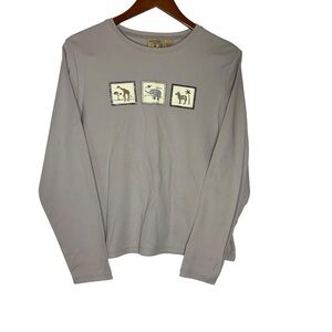 Mountain Lake Gray Animal Print Tee‎